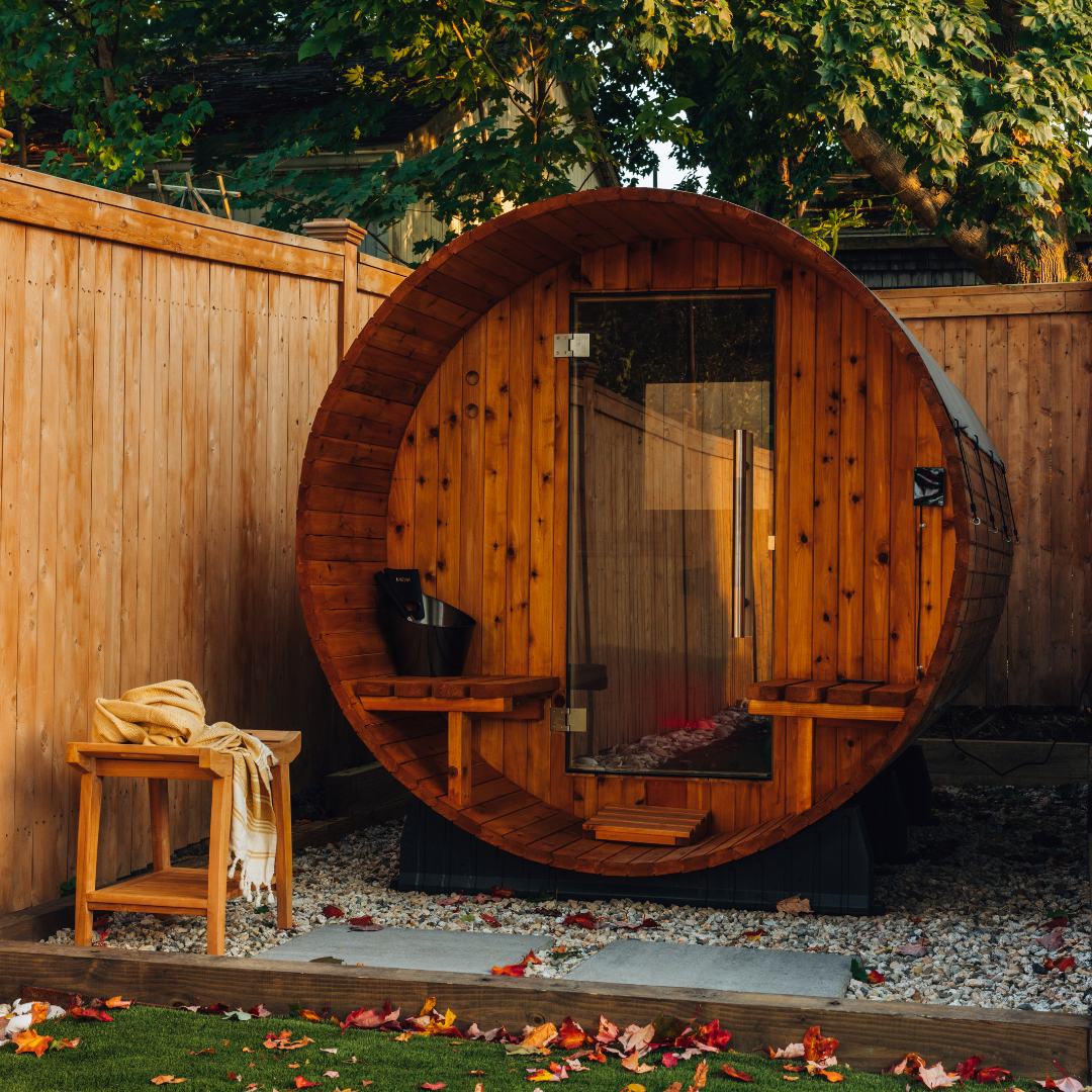 Vienna 2 Person Canopy Barrel Sauna