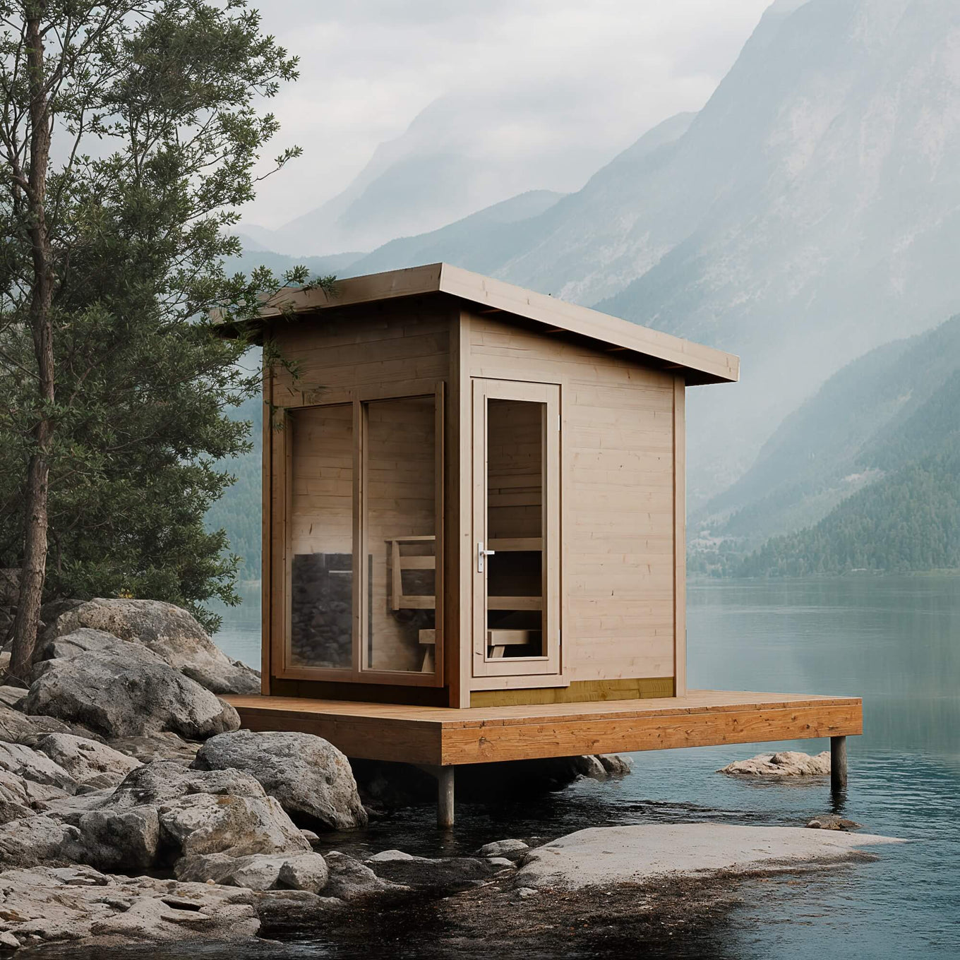 View Outdoor Sauna — Heritage Collection