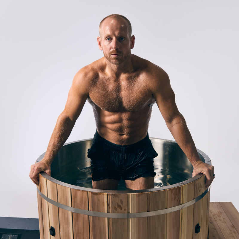 Huntington 4-6 Person Barrel Sauna x Glacier Cold Plunge - Sauna Bundles