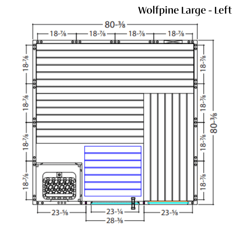 Wolfpine Indoor Sauna — Heritage Collection