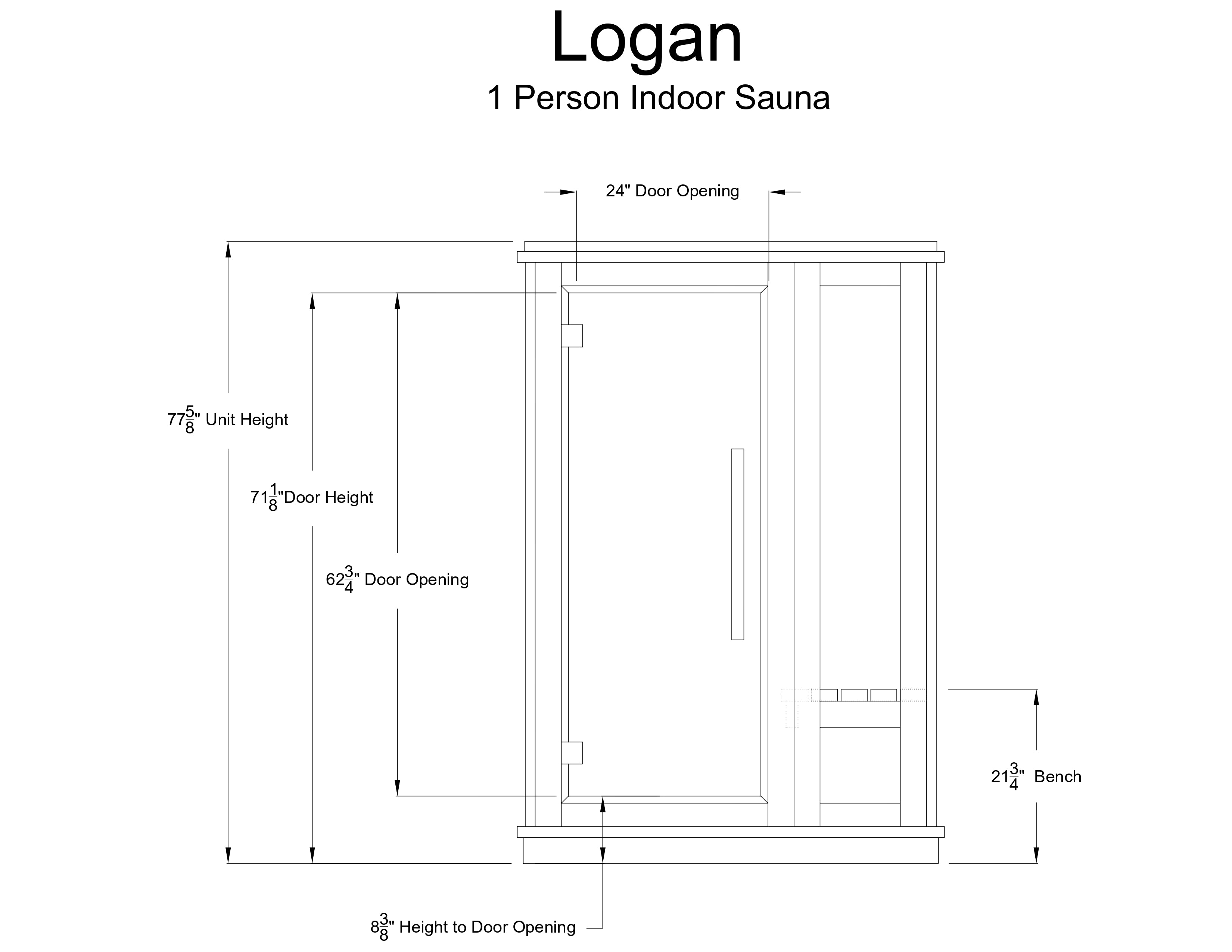 Logan 1 Person Indoor Sauna - Indoor Saunas