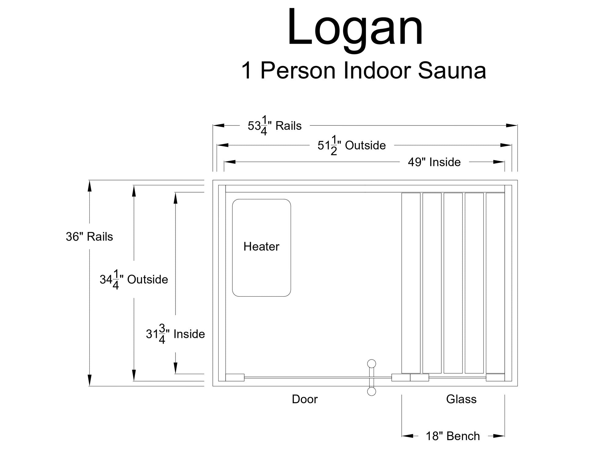 Logan 1 Person Indoor Sauna - Indoor Saunas