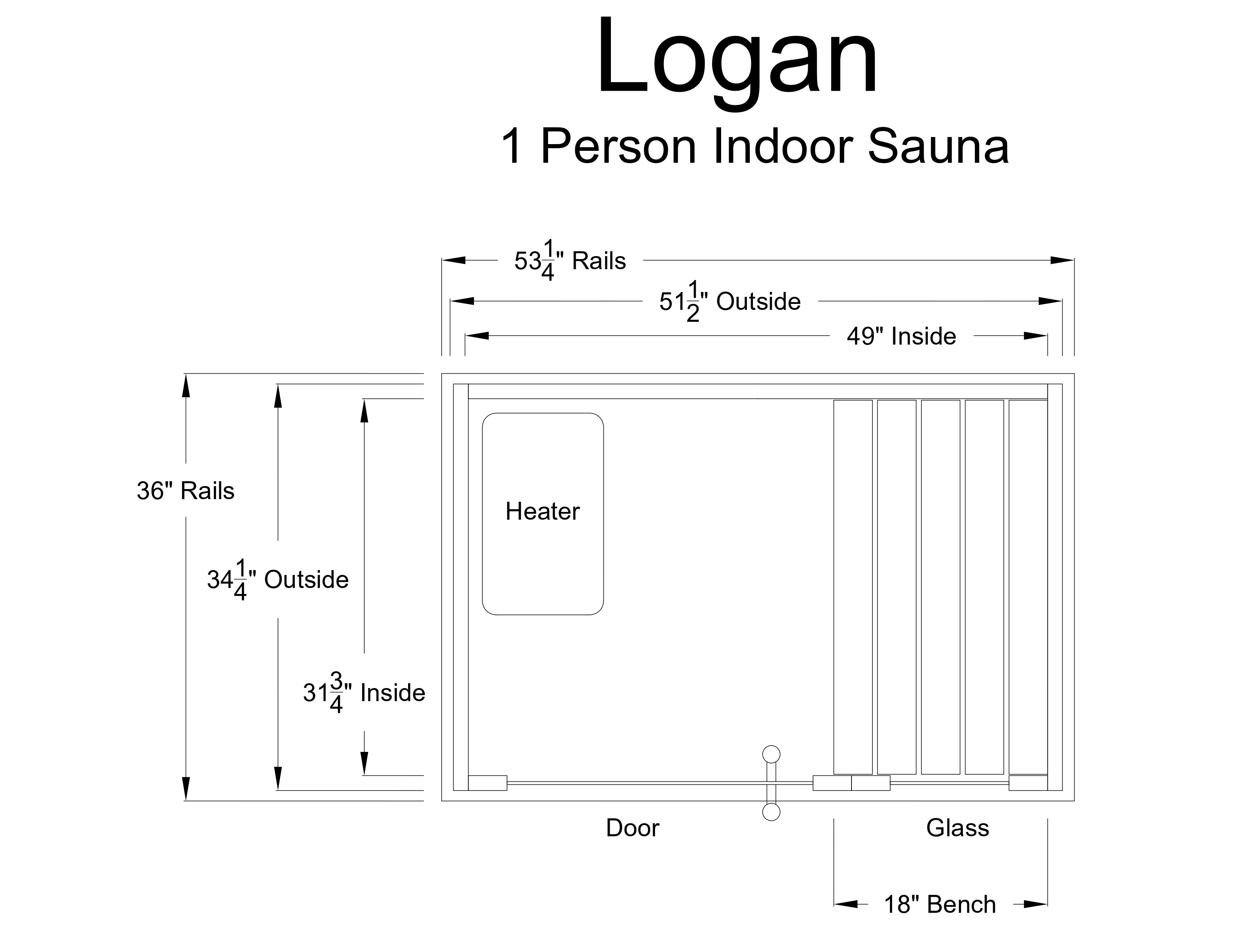 Logan 1 Person Indoor Sauna - Indoor Saunas