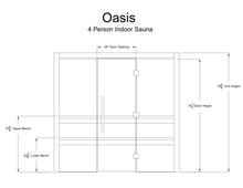 Load image into Gallery viewer, Oasis 4 Person Indoor Sauna
