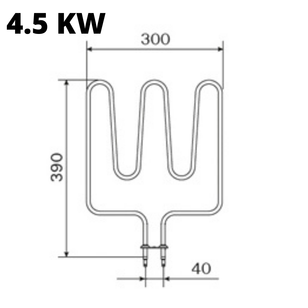 Replacement KIP Heater Elements - 4.5kw KIP Heating Element - Electric Heater Components