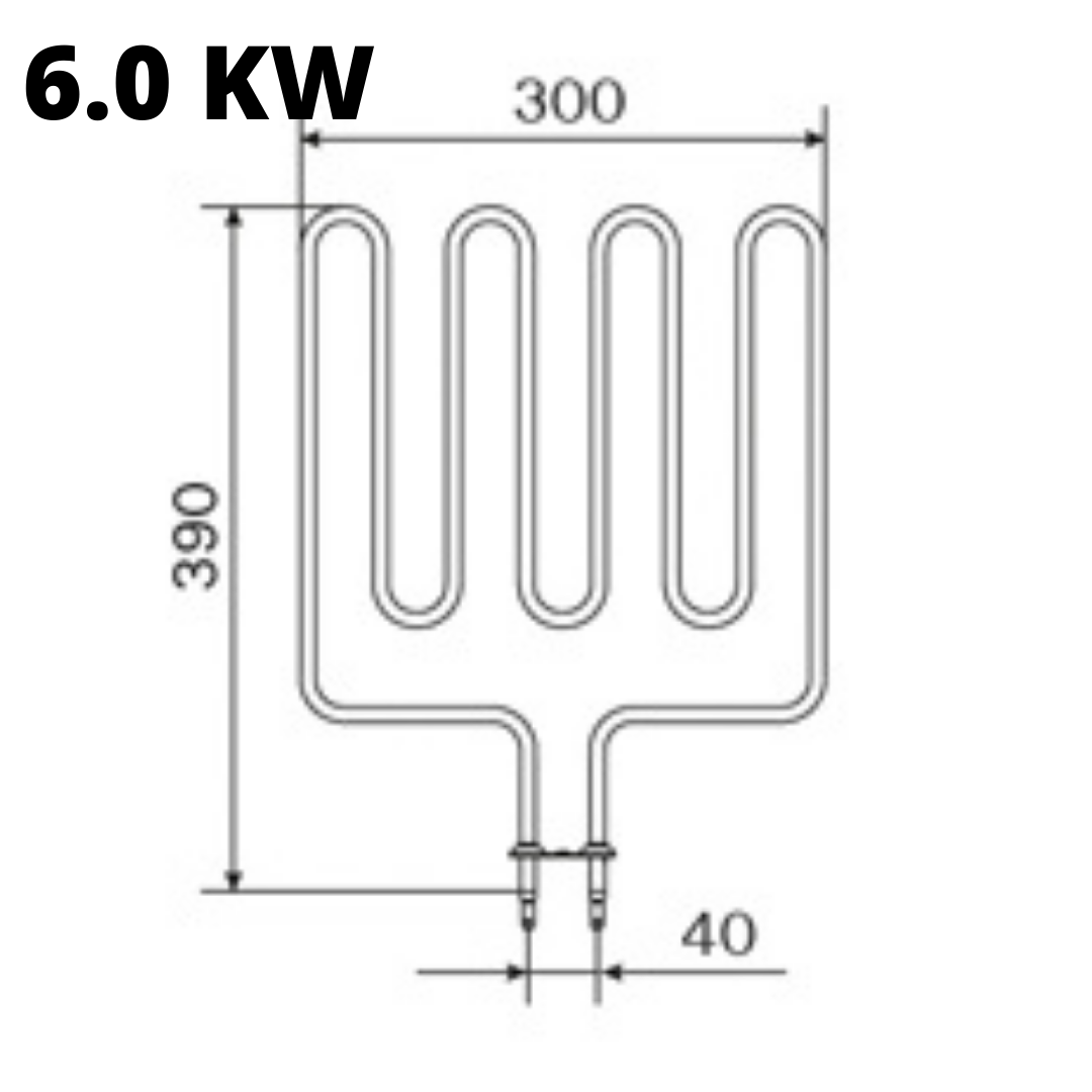 Replacement KIP Heater Elements - 6.0kw KIP Heating Element - Electric Heater Components