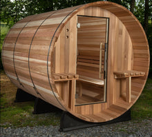 Load image into Gallery viewer, Outdoor Huntington 4-6 Person Canopy Sauna a with glass door.

