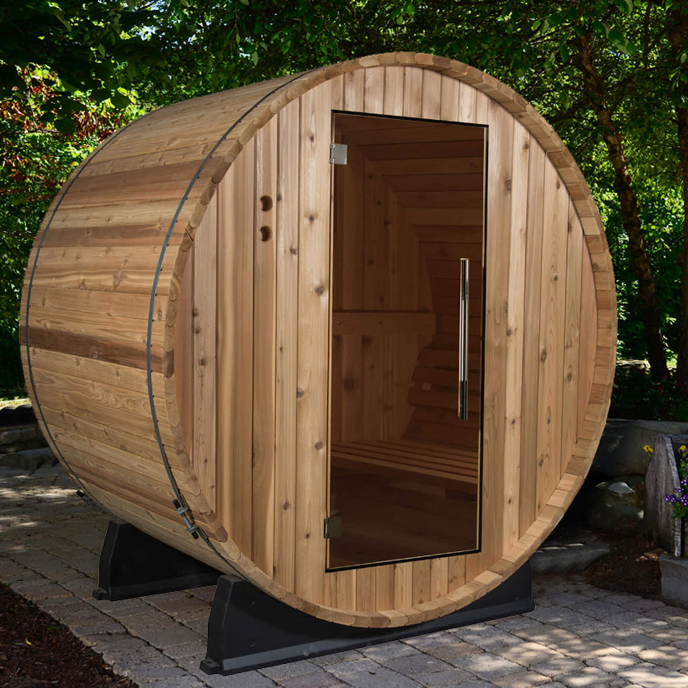 Salem 2 Person Barrel Sauna - Outdoor Saunas