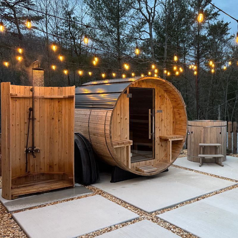 Grandview 4-6 Person Canopy Barrel Sauna