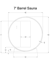 Load image into Gallery viewer, Seneca 6 Person Barrel Sauna
