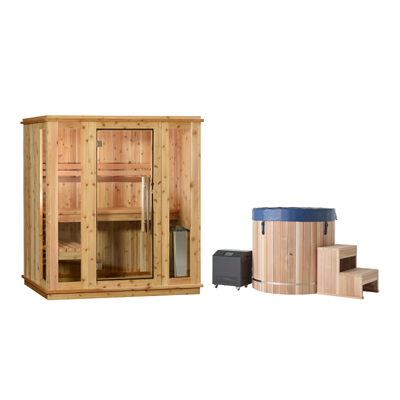 Auburn 2-3 Person Indoor Sauna x Polar Cold Plunge - Sauna Bundles