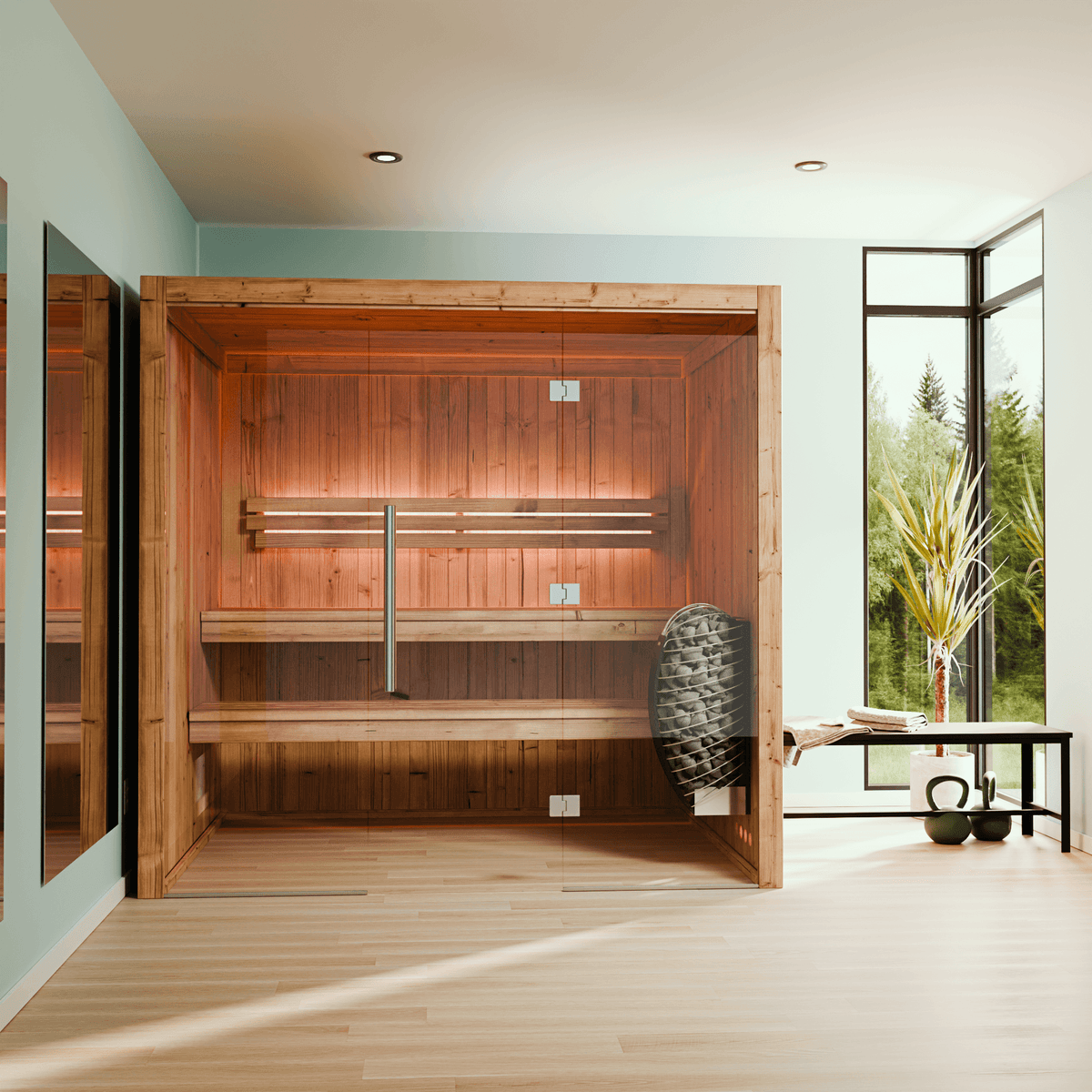 Oasis 4 Person Indoor Sauna