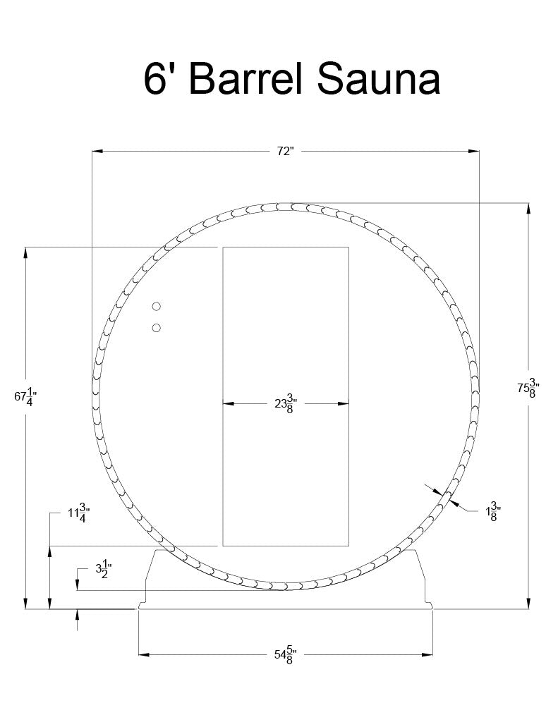 Salem 2 Person Barrel Sauna