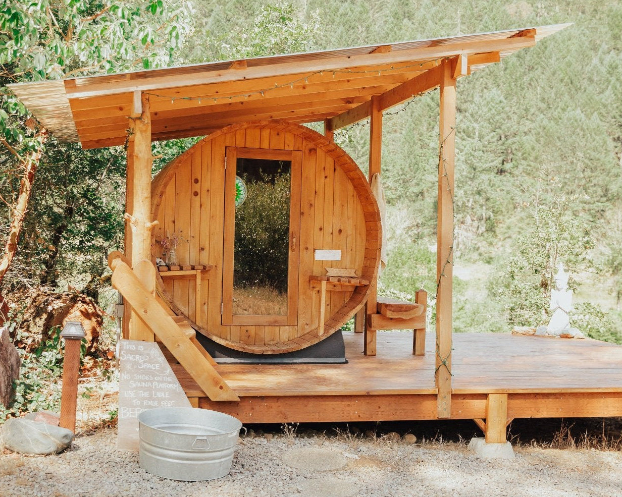 Grandview 4-6 Person Canopy Barrel Sauna
