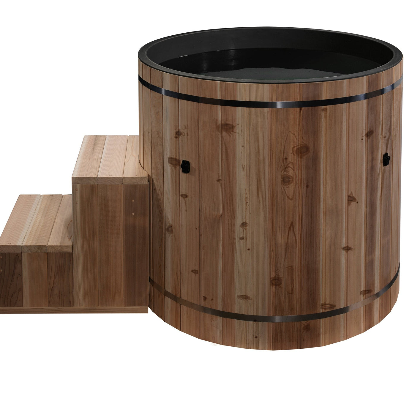 Glacier Cold Plunge + Chiller - Rustic Pacific Cedar / 0.6 HP / Plastic Lining - Cold Plunges