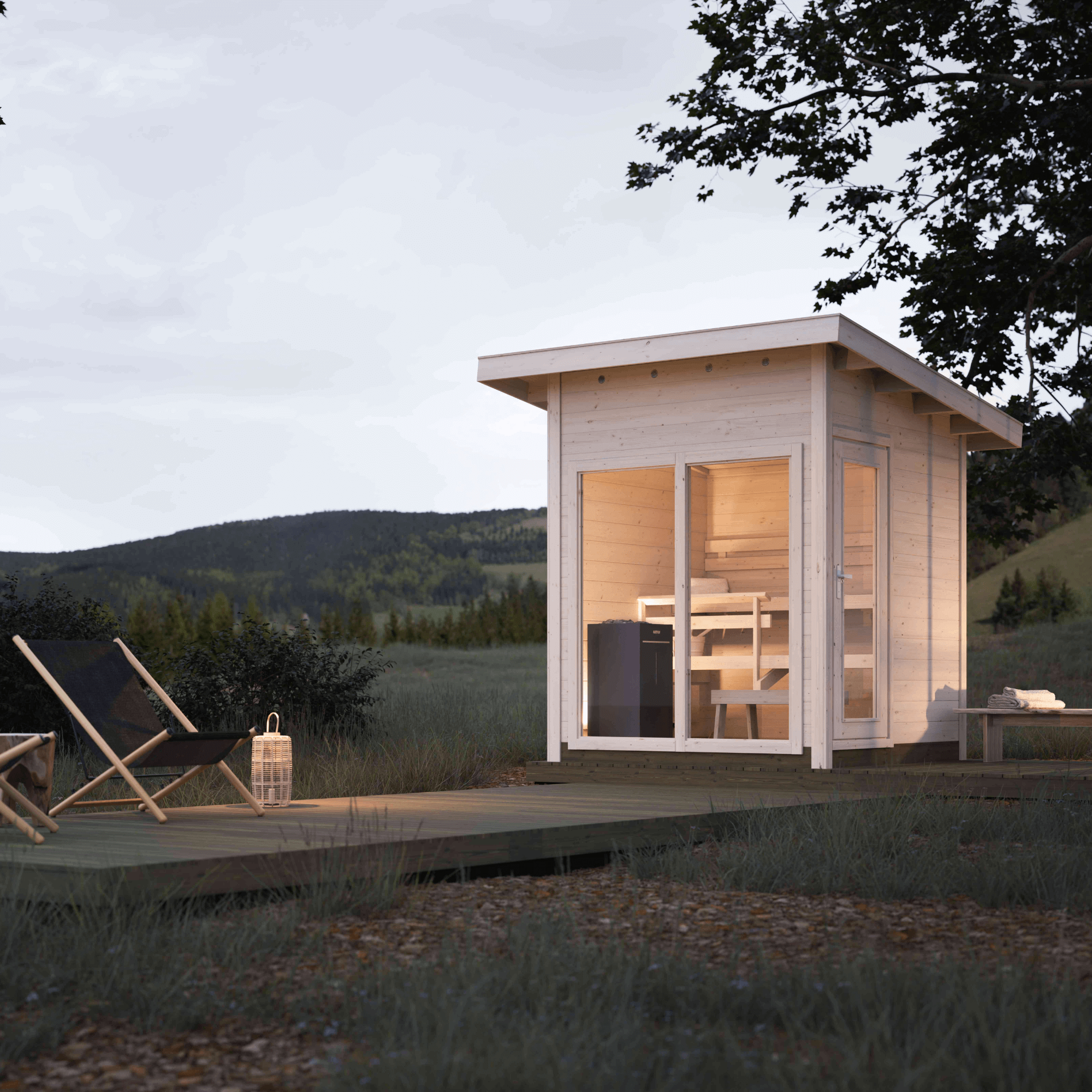 View Outdoor Sauna — Heritage Collection