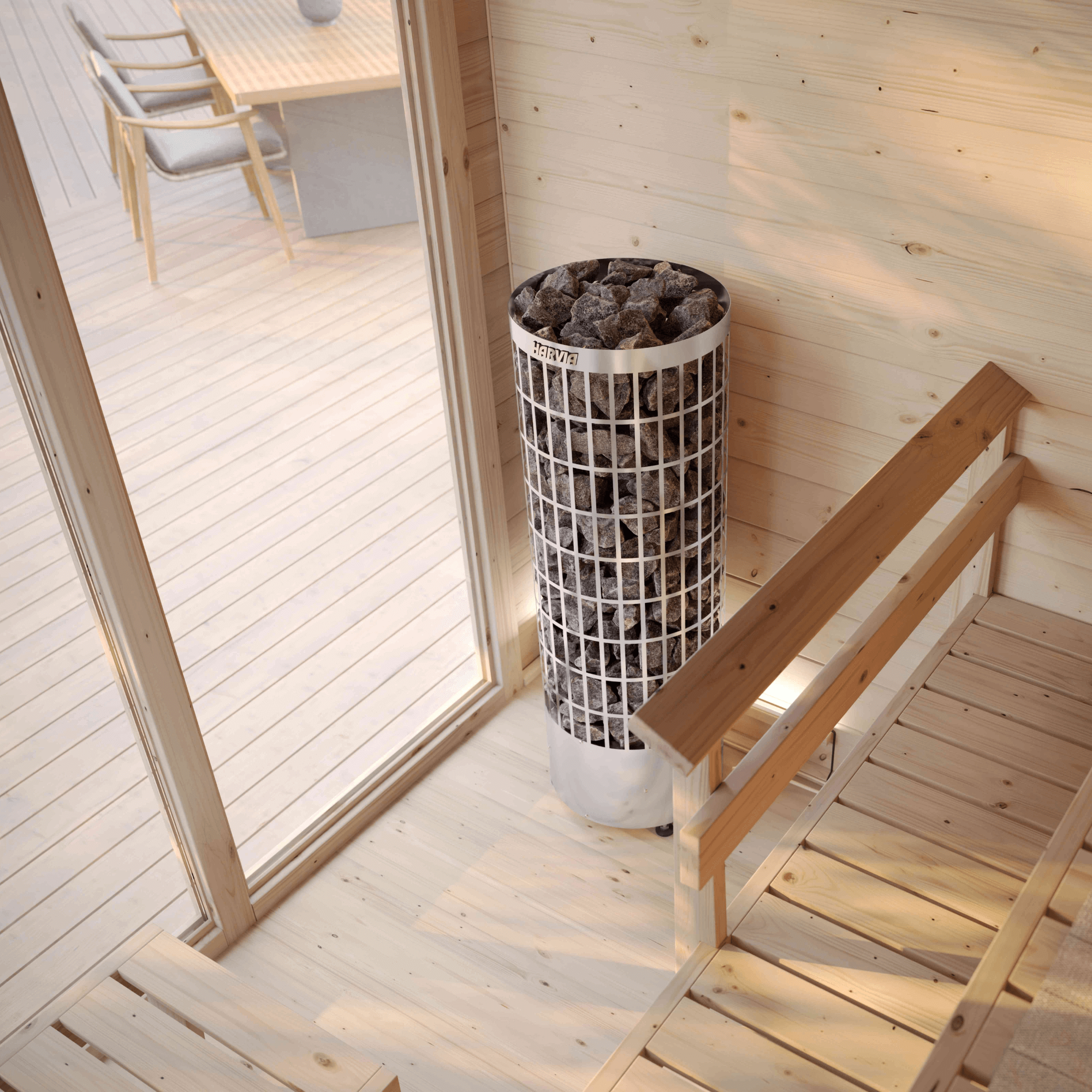 View Outdoor Sauna — Heritage Collection