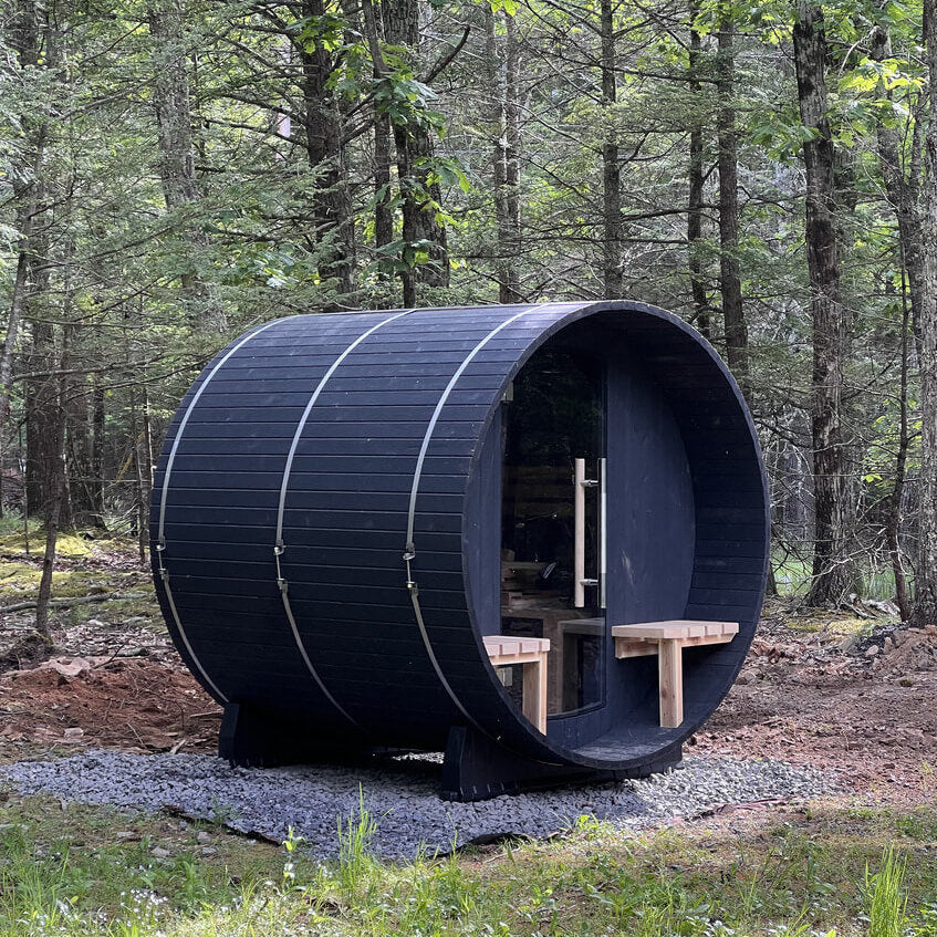 Audra 2-4 Person Canopy Barrel Sauna
