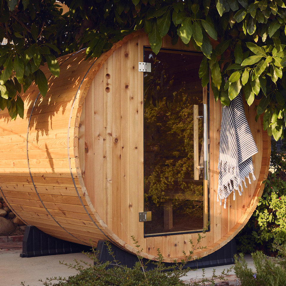 Cedar Sauna Leg Lift for Relaxation & Comfort - Almost Heaven Saunas
