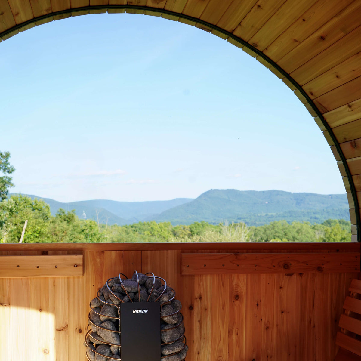 Weston 4-6 Person Flat Bottom Barrel Sauna