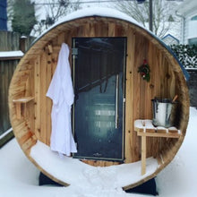 Load image into Gallery viewer, Vienna 2 Person Canopy Barrel Sauna
