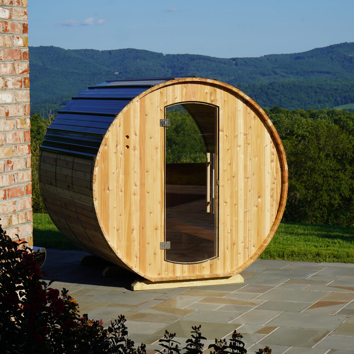 Weston 4-6 Person Flat Bottom Barrel Sauna