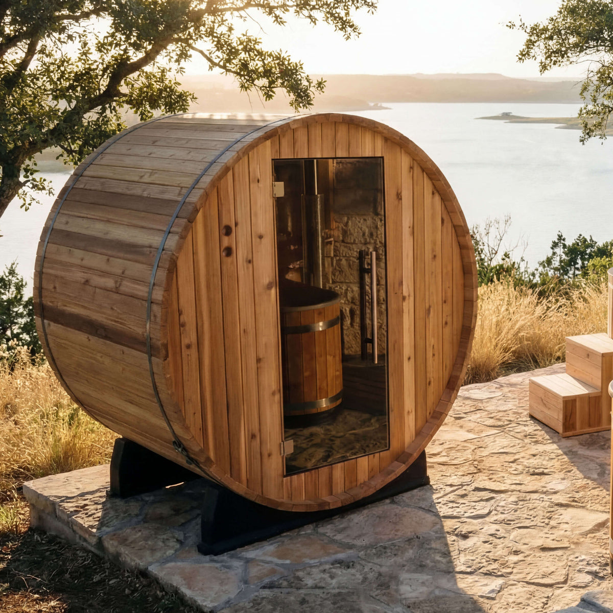 Quick Ship - Salem 2 Person Barrel Sauna