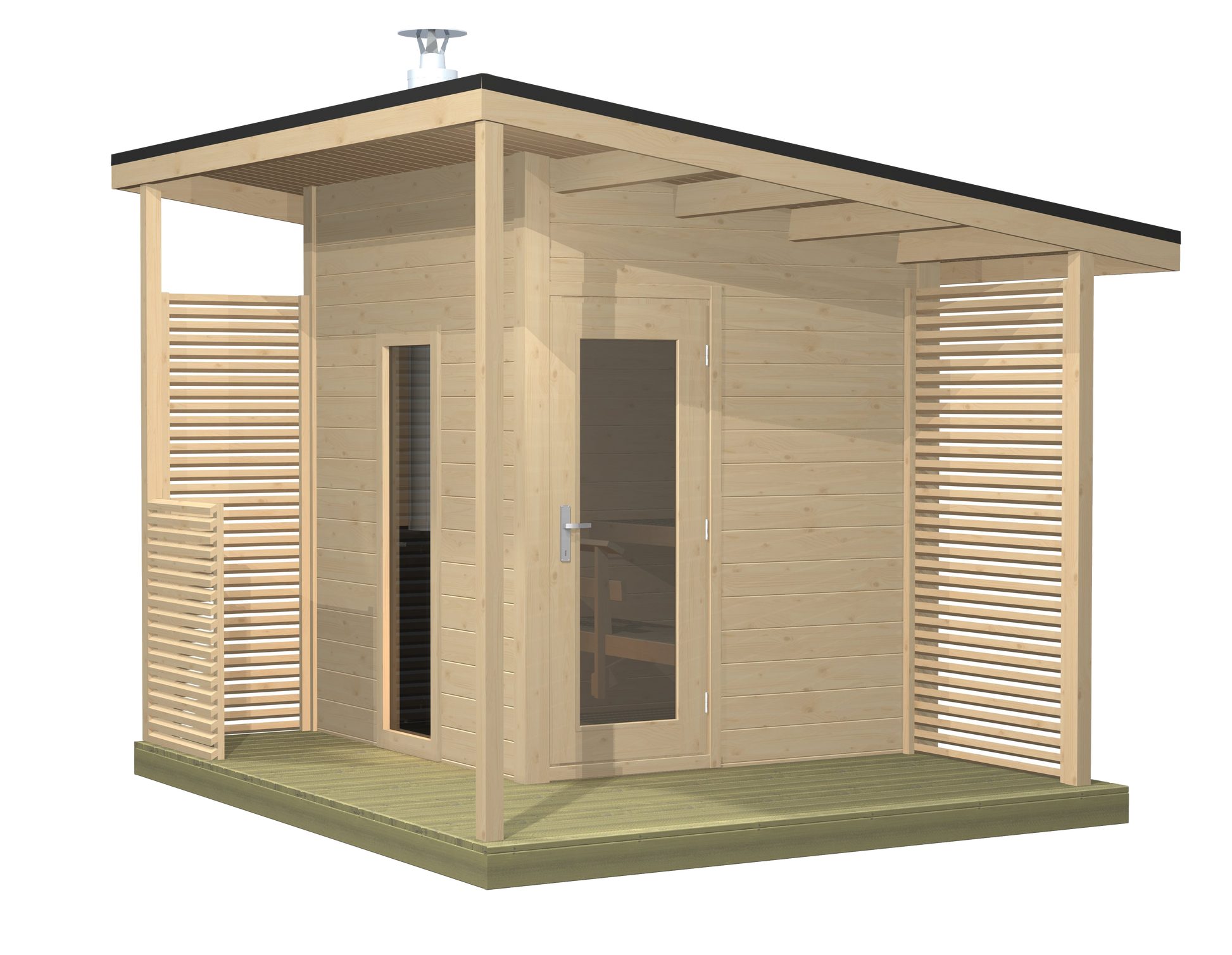 Solide Compact 4-6 Person Cabin Sauna - Outdoor Saunas