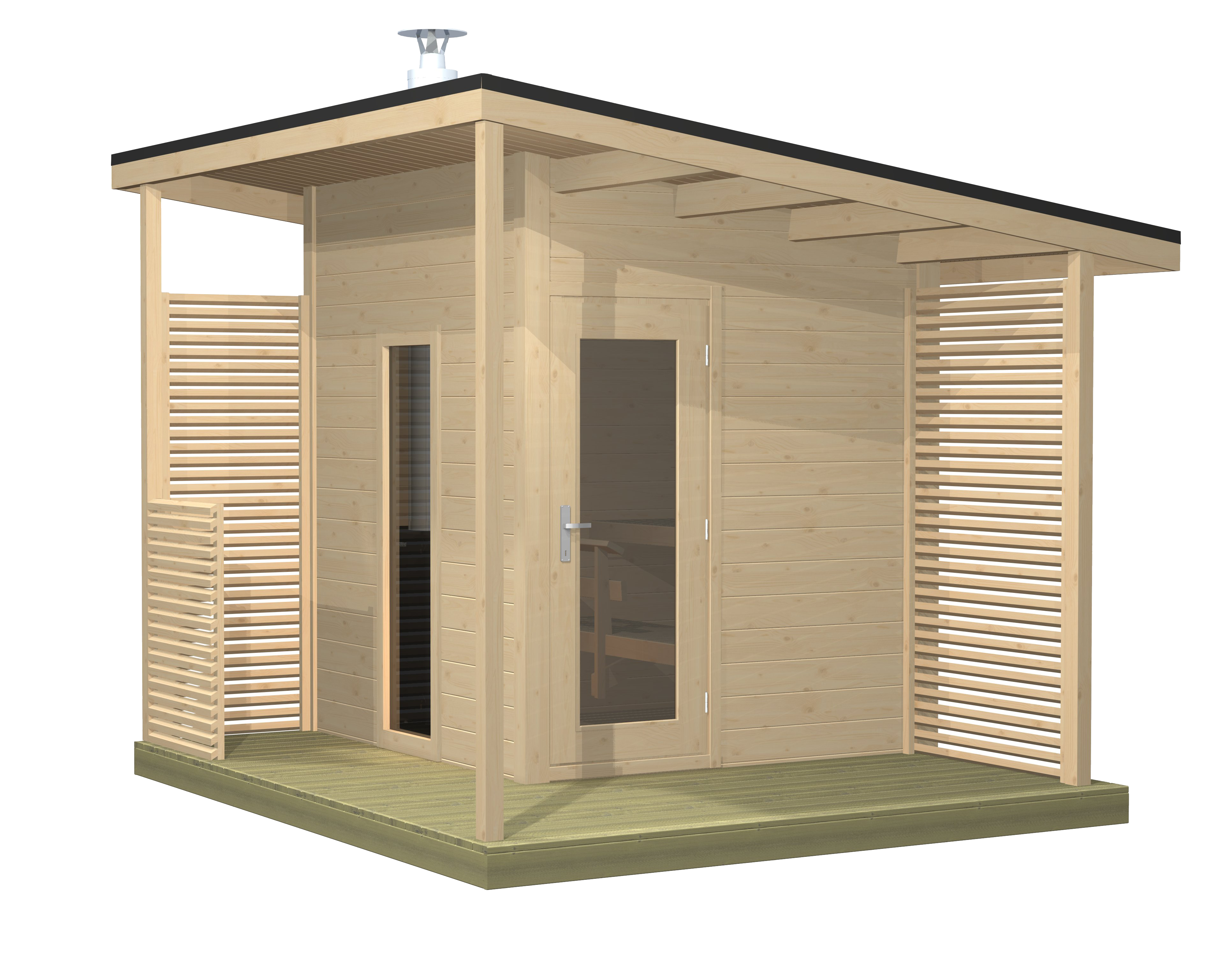 Solide Compact 4-6 Person Cabin Sauna - Outdoor Saunas