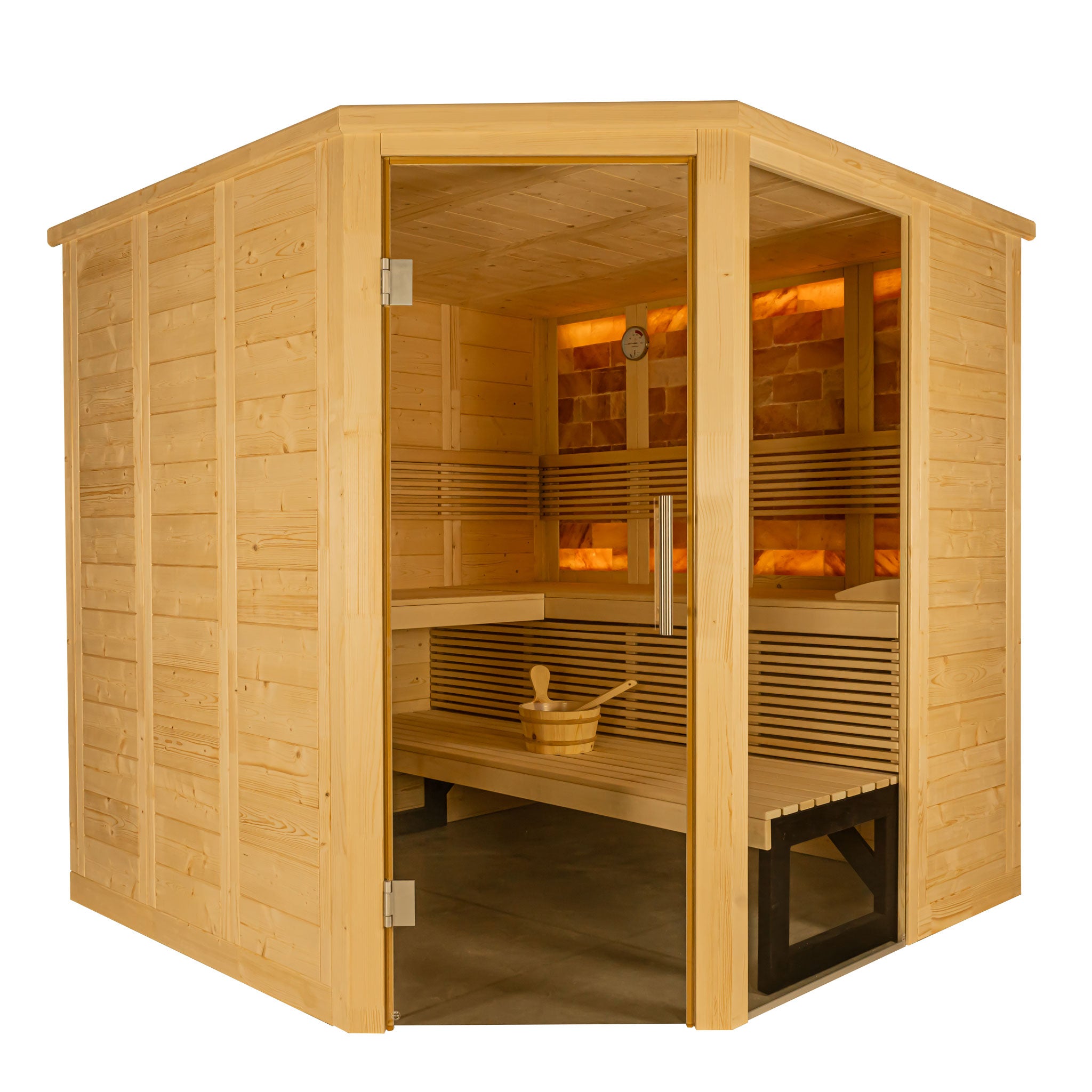 Himalaya Corner 6 Person Indoor Sauna - Indoor Saunas