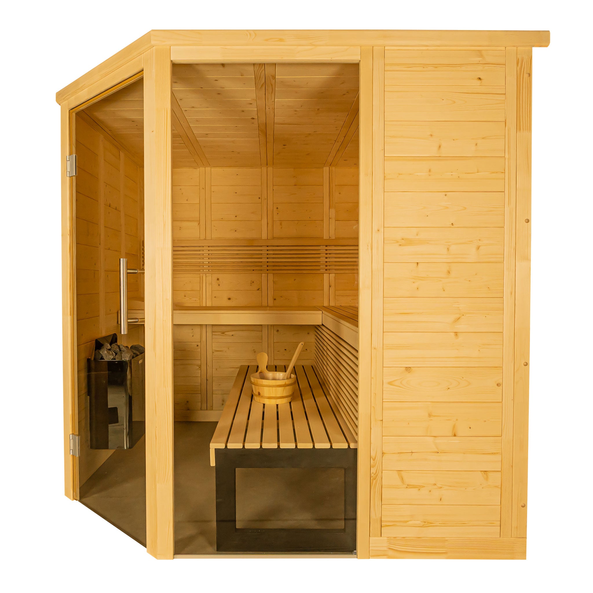 Himalaya Corner 6 Person Indoor Sauna - Indoor Saunas