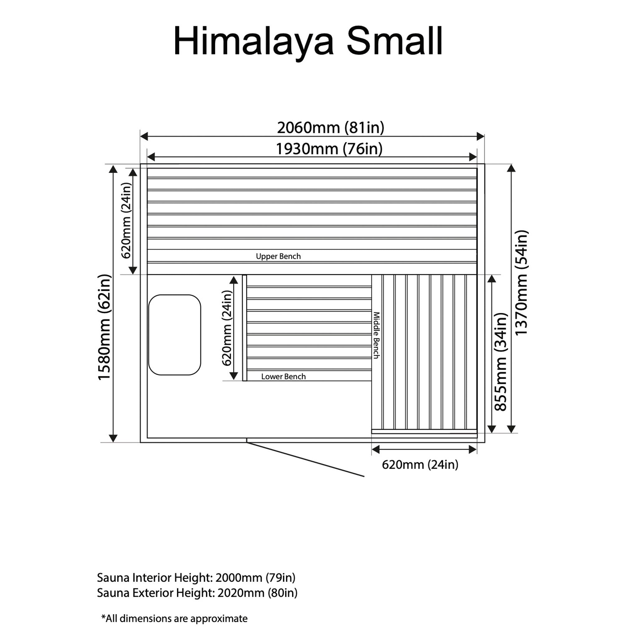 Himalaya 4 Person Indoor Sauna Almost Heaven Saunas