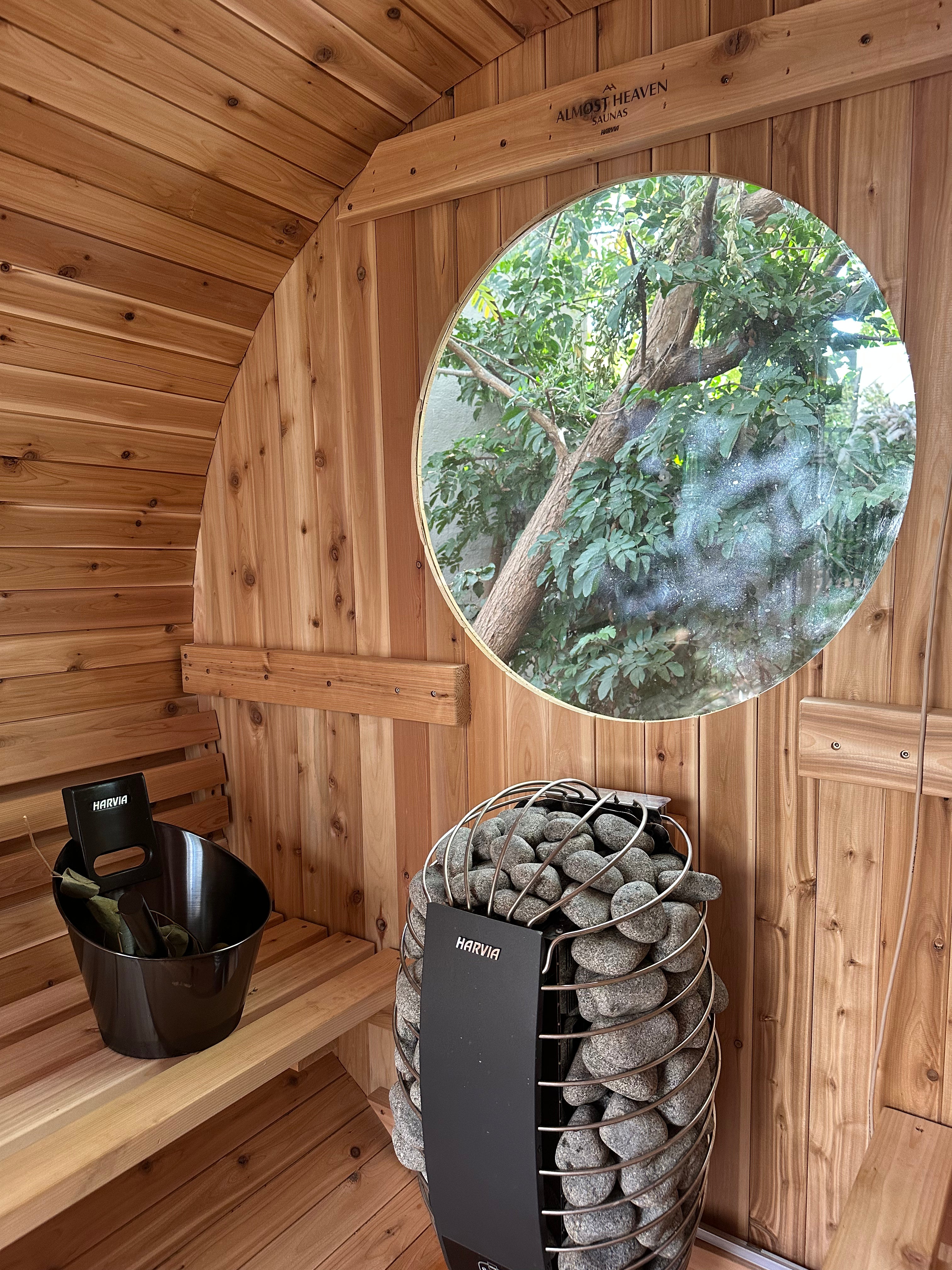 Huntington 4-6 Person Canopy Barrel Sauna