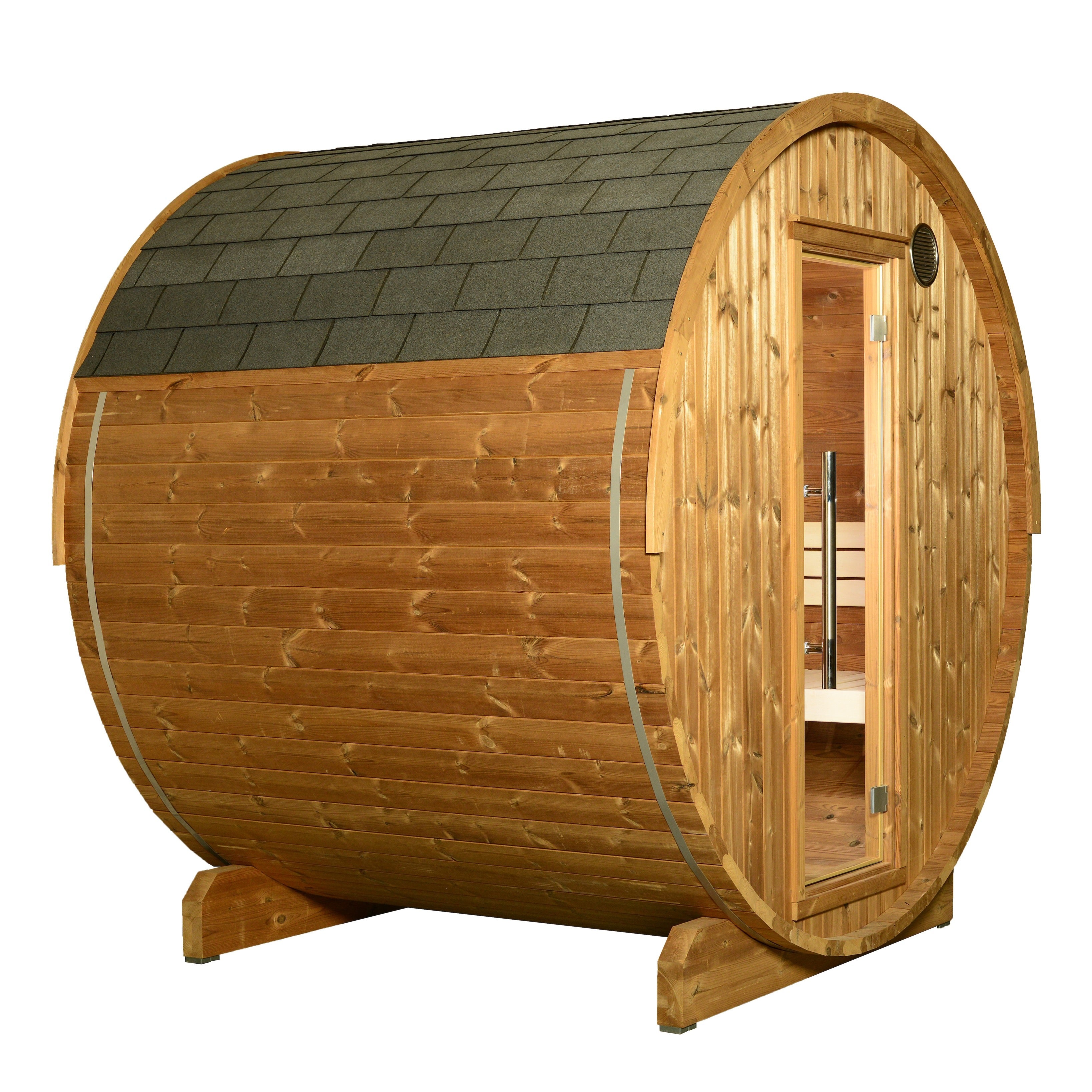 Kuuma 4-6 Person Barrel Sauna – Outdoor Sauna - Almost Heaven Saunas