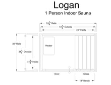 Load image into Gallery viewer, Logan 1 Person Indoor Sauna
