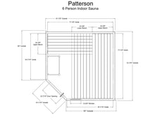 Load image into Gallery viewer, Patterson 6 Person Indoor Sauna
