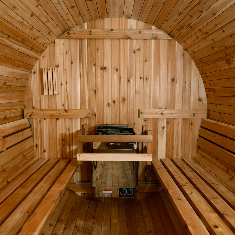 Princeton 6 Person Barrel Sauna - Almost Heaven Saunas
