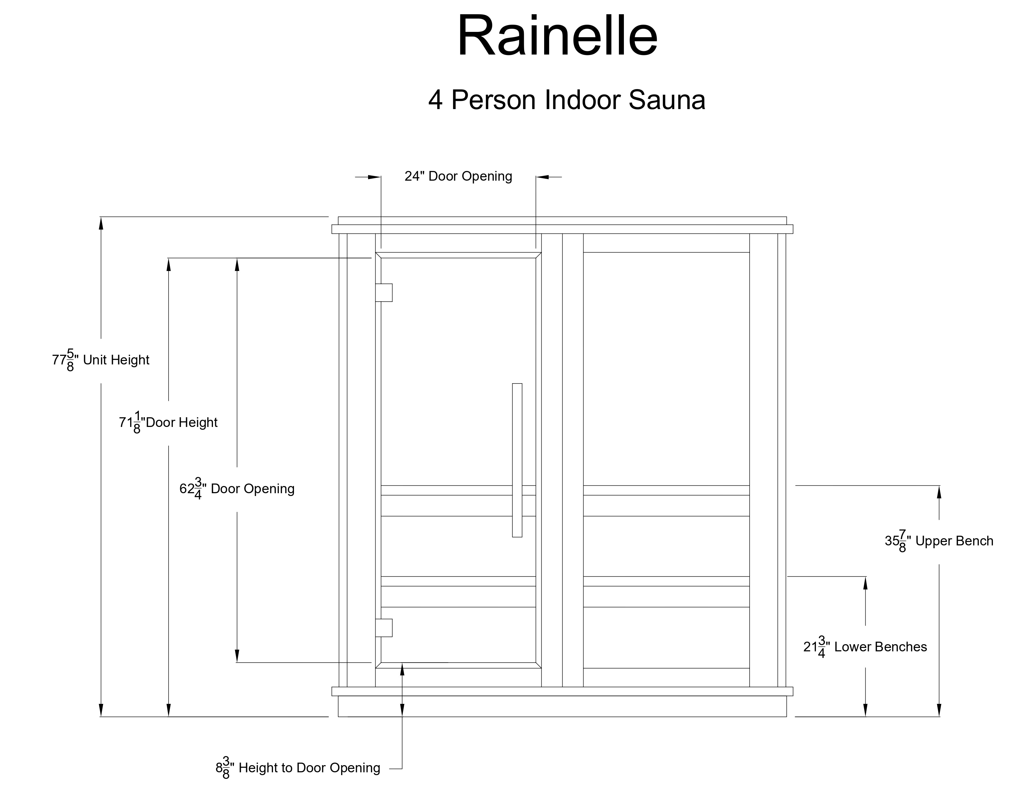 Rainelle 4 Person Indoor Sauna