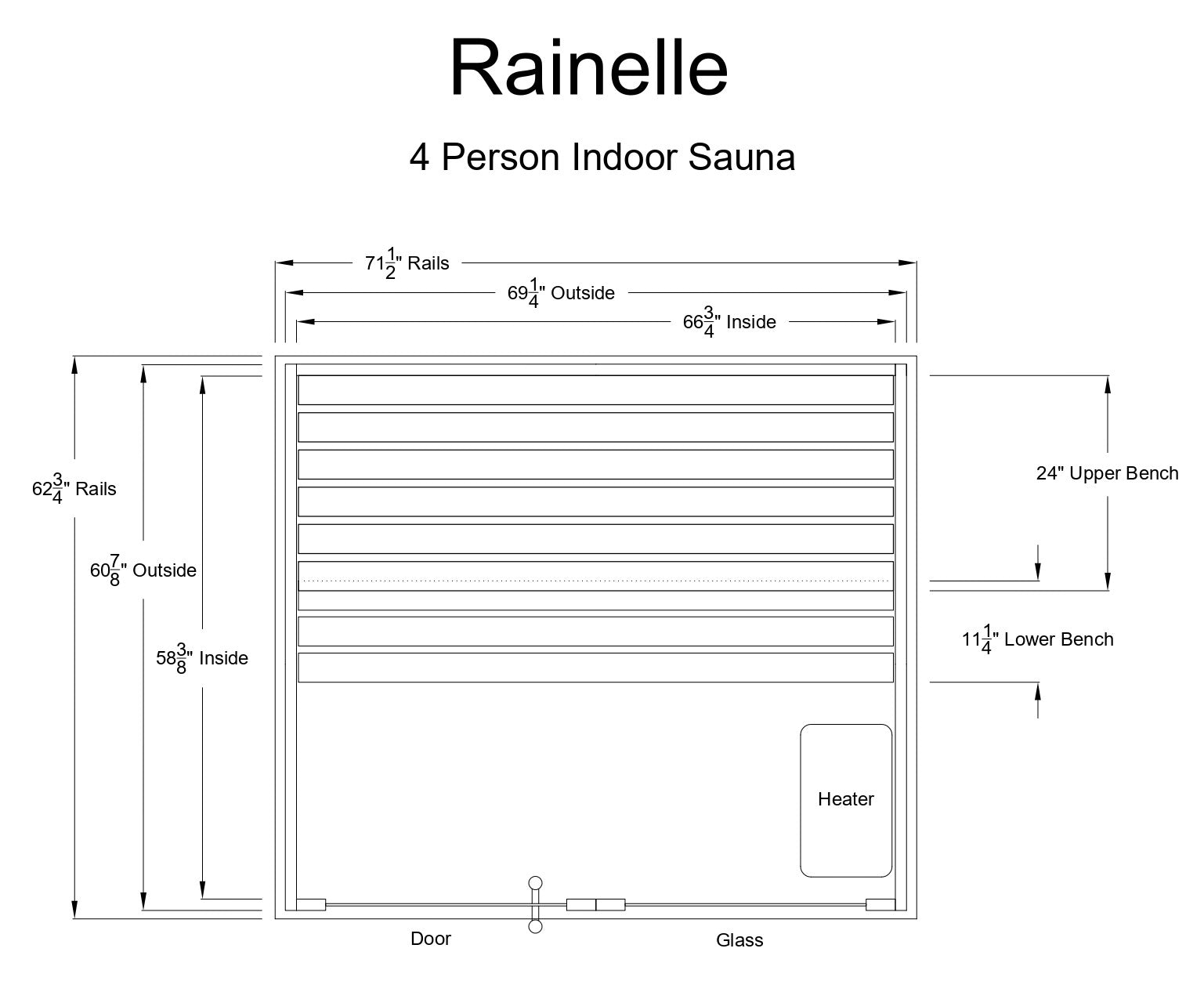 Rainelle 4 Person Indoor Sauna