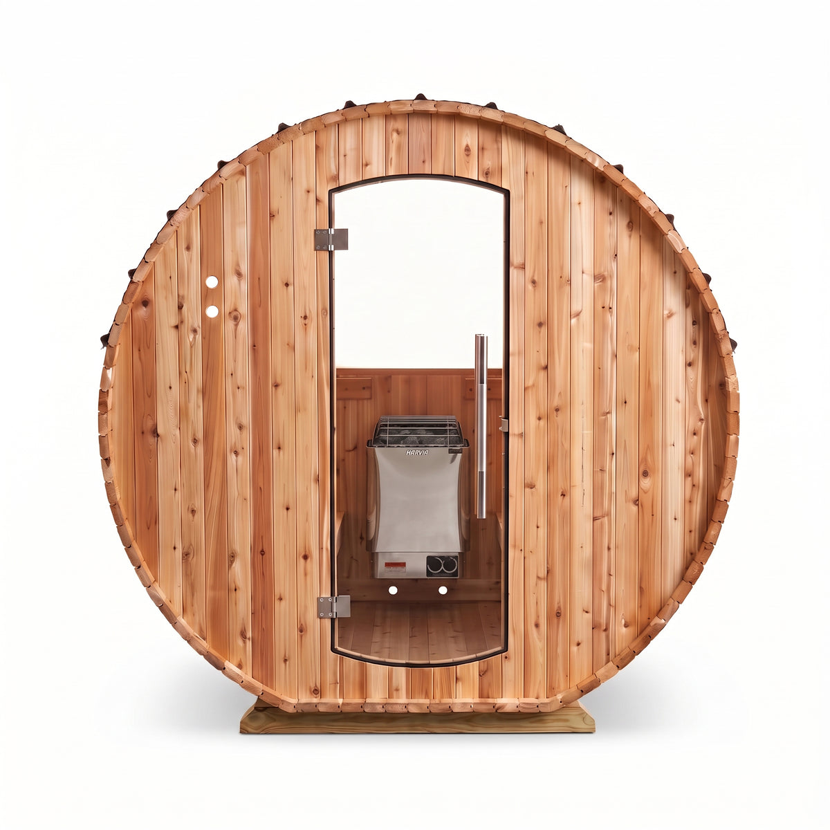 Weston 4-6 Person Flat Bottom Barrel Sauna