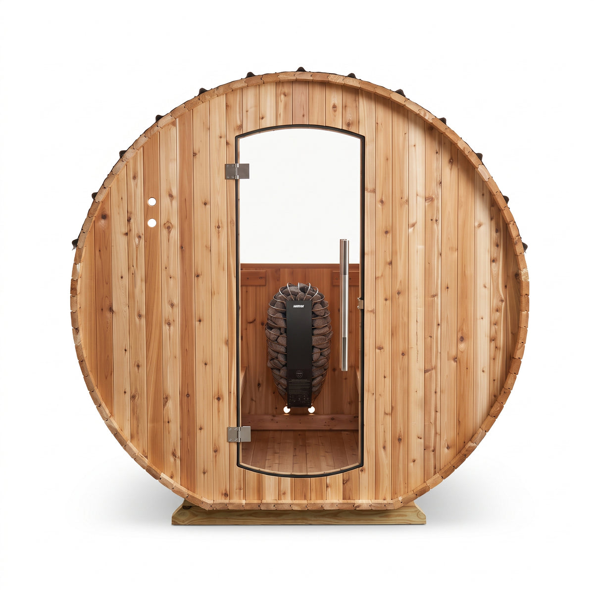 Weston 4-6 Person Flat Bottom Barrel Sauna