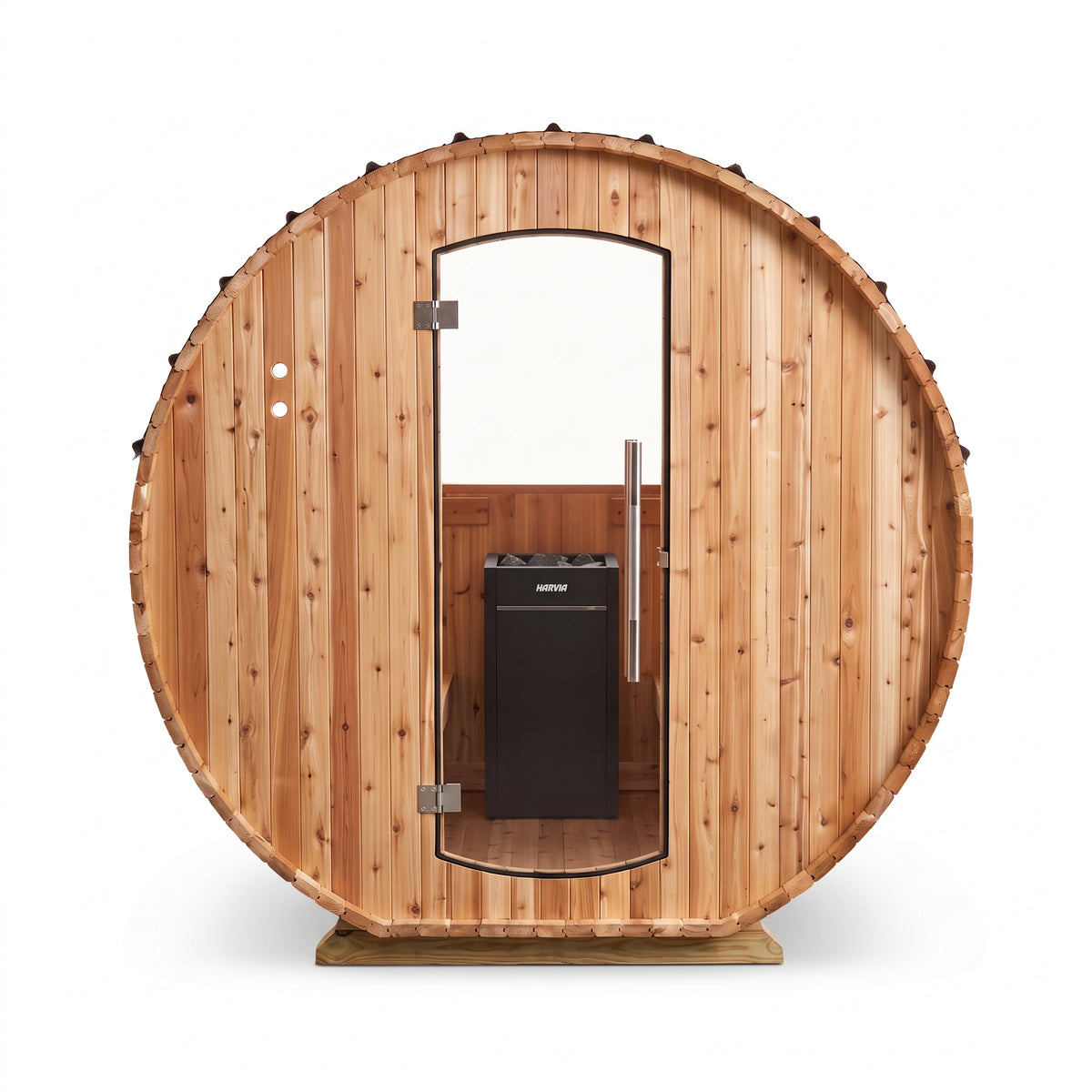 Weston 4-6 Person Flat Bottom Barrel Sauna