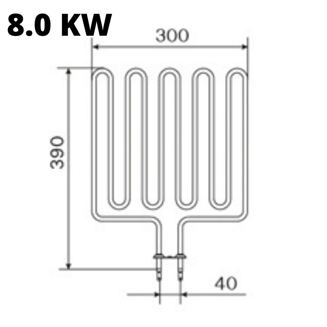 Replacement KIP Heater Elements - 8.0kw KIP Heating Element - Electric Heater Components