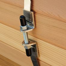 Load image into Gallery viewer, Barrel sauna stainless steel bands and fasteners.
