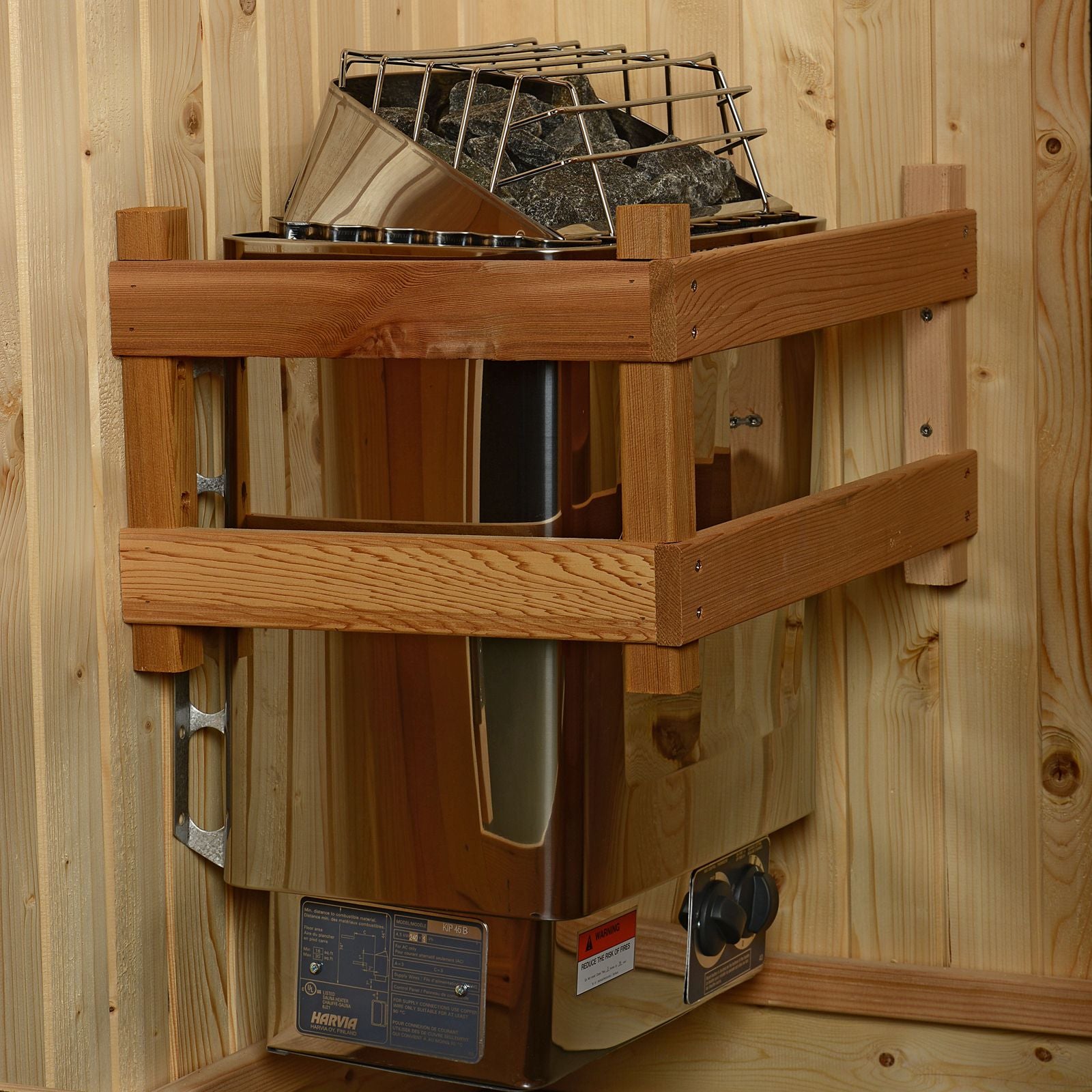 KIP Heater Fence for Safe and Efficient Sauna Heating - Almost