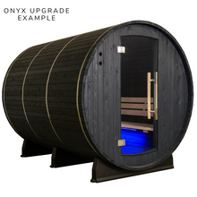 Load image into Gallery viewer, Charleston 4 Person Canopy Barrel Sauna
