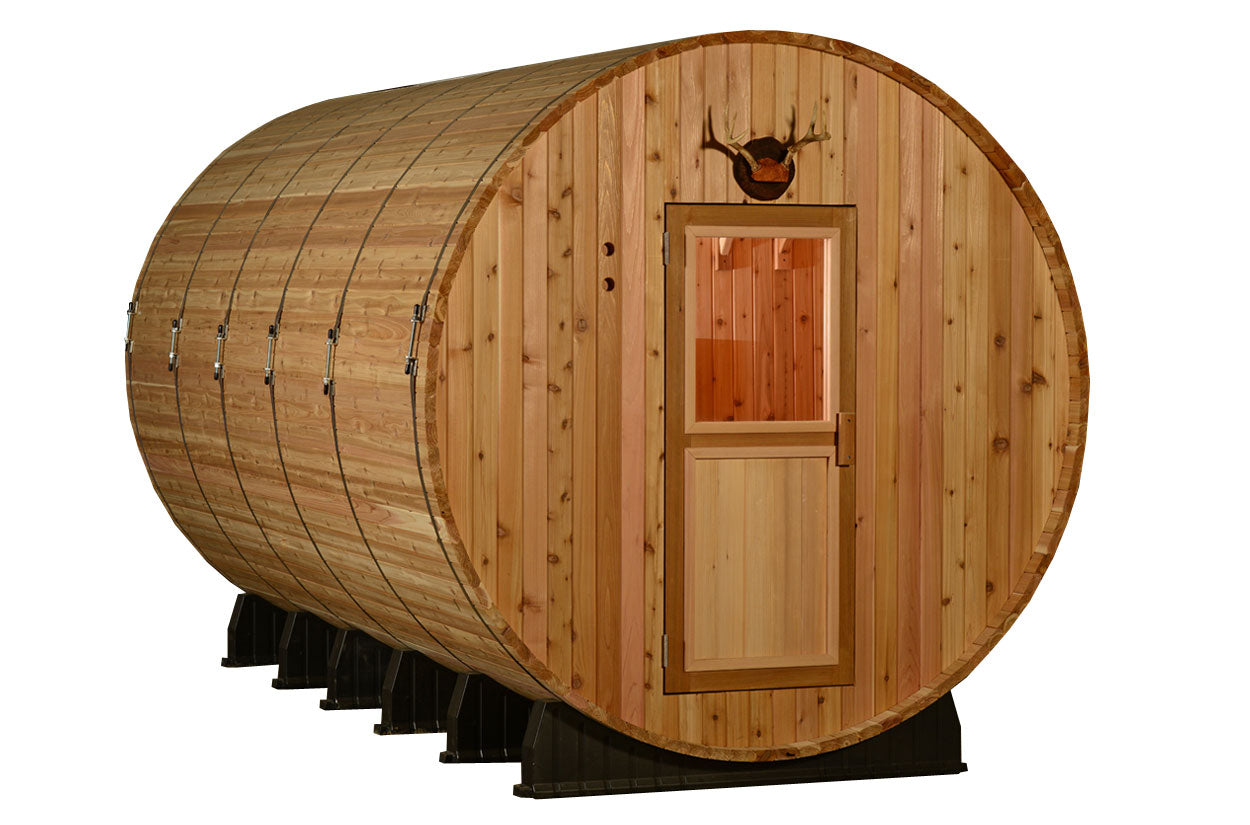 Shenandoah 4 Person Barrel Sauna - Outdoor Saunas