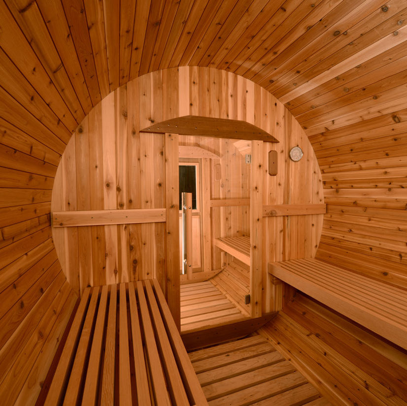 Shenandoah 4 Person Barrel Sauna - Outdoor Saunas