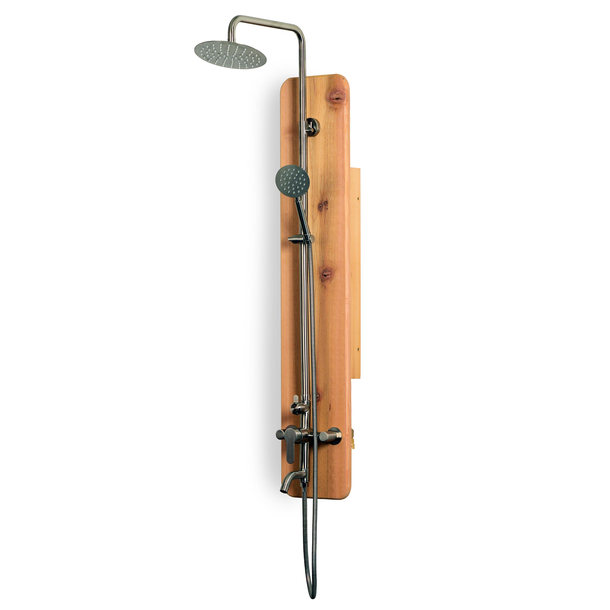 The Wall Outdoor Shower - Nickel - Outdoor Showers